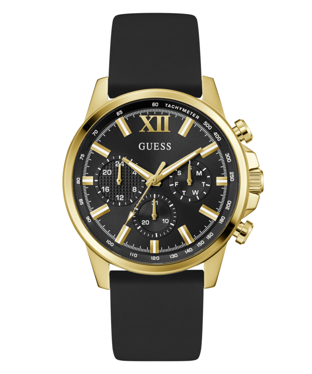 Guess Walker Black Round Dial Quartz Analog Men Watch Watch Guess