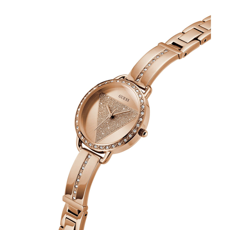 Guess Tri Bellini Rose Gold Round Dial Quartz Analog Women Watch Watch Guess