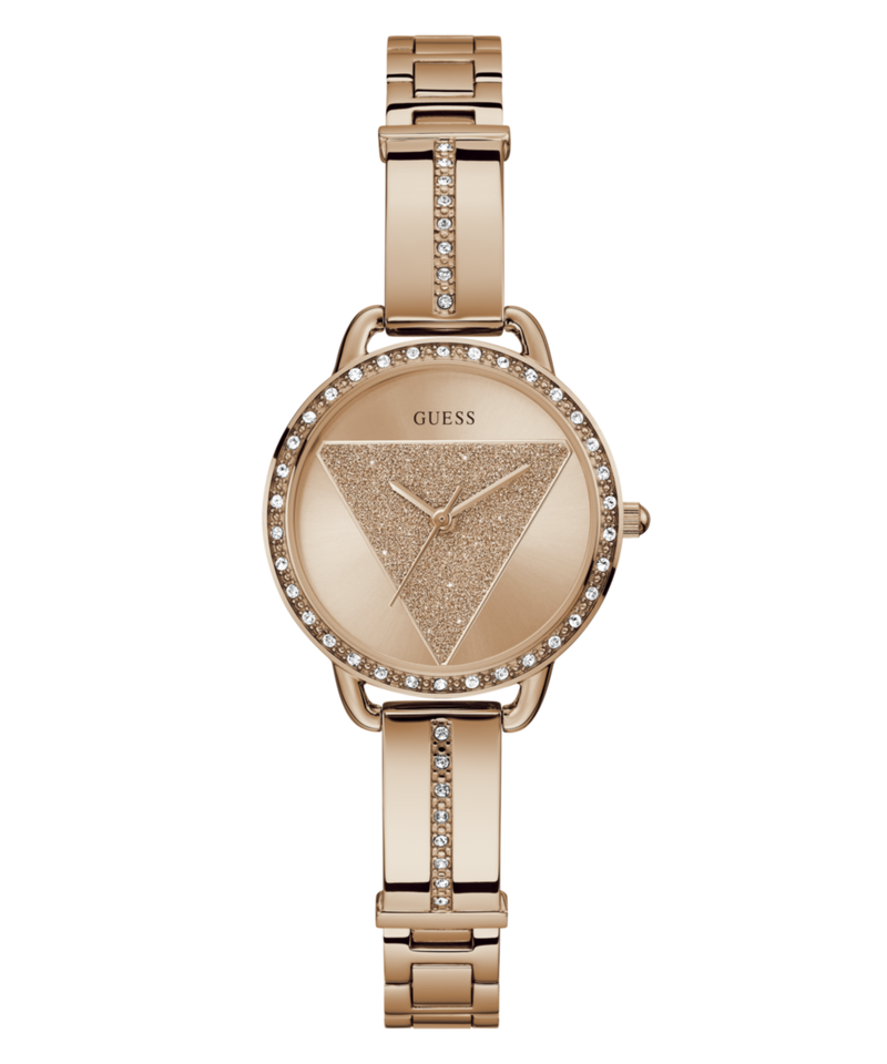 Guess Tri Bellini Rose Gold Round Dial Quartz Analog Women Watch Watch Guess
