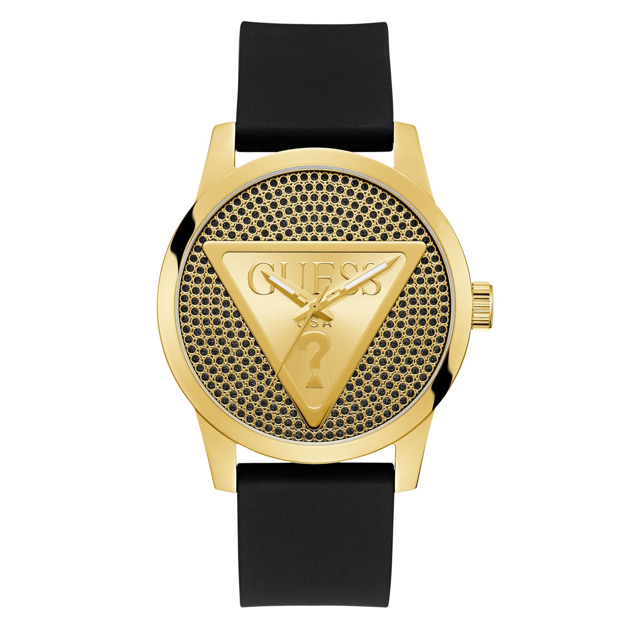 Guess Badge Black Round Dial Quartz Analog Men Watch