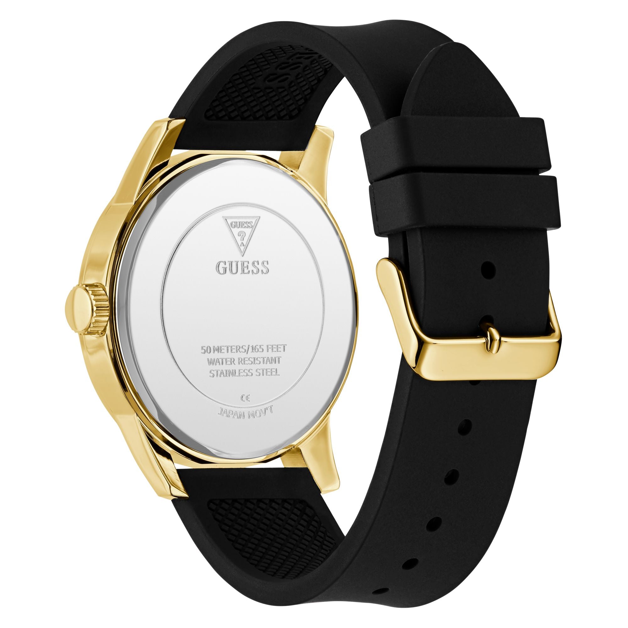 Guess Badge Black Round Dial Quartz Analog Men Watch