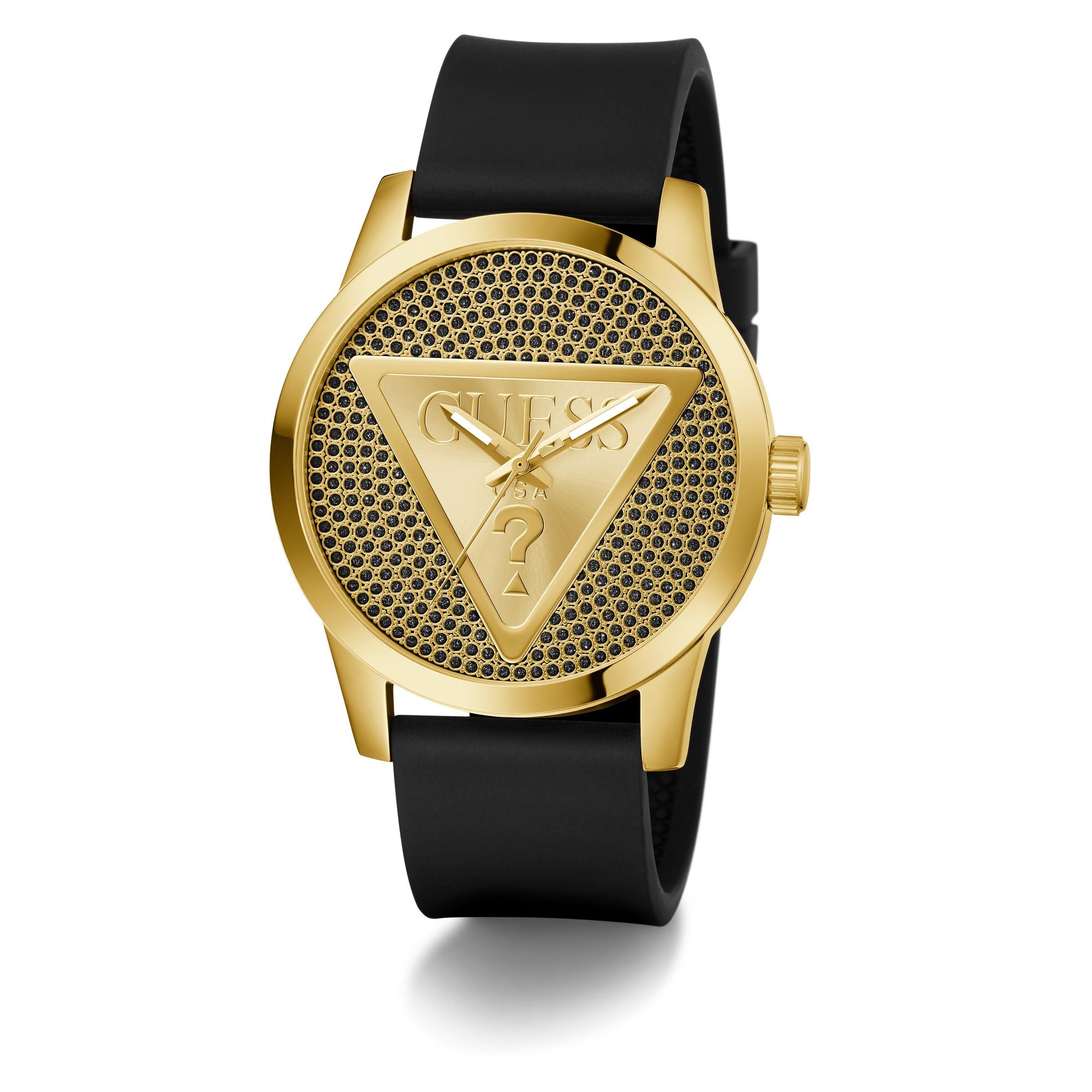 Guess Badge Black Round Dial Quartz Analog Men Watch