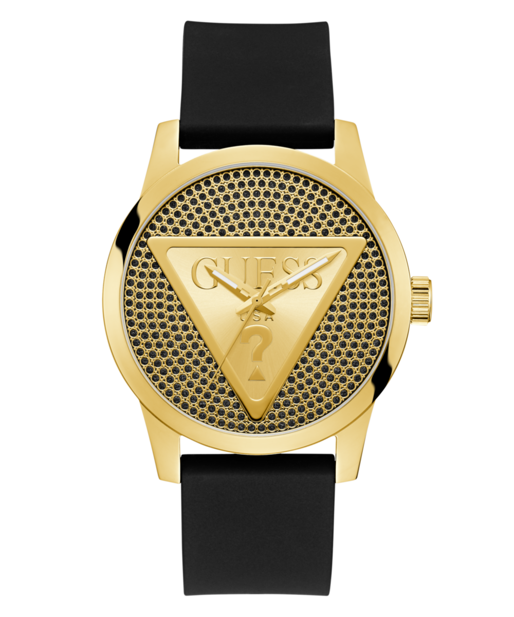 Guess Badge Black Round Dial Quartz Analog Men Watch Watch Guess