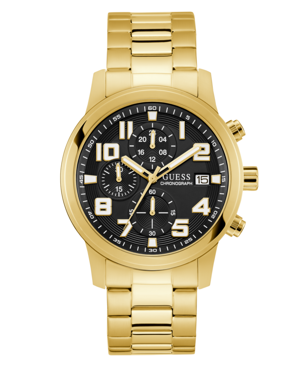 Guess Gs Atticus Black Round Quartz Men Watch Watch Guess