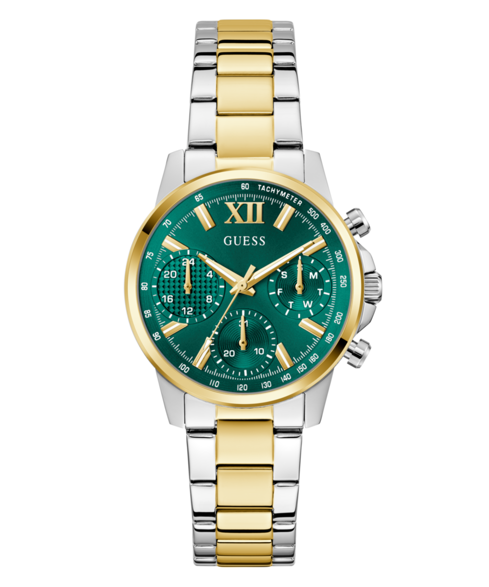 Guess Bailey Green Round Quartz Women Watch Watch Guess