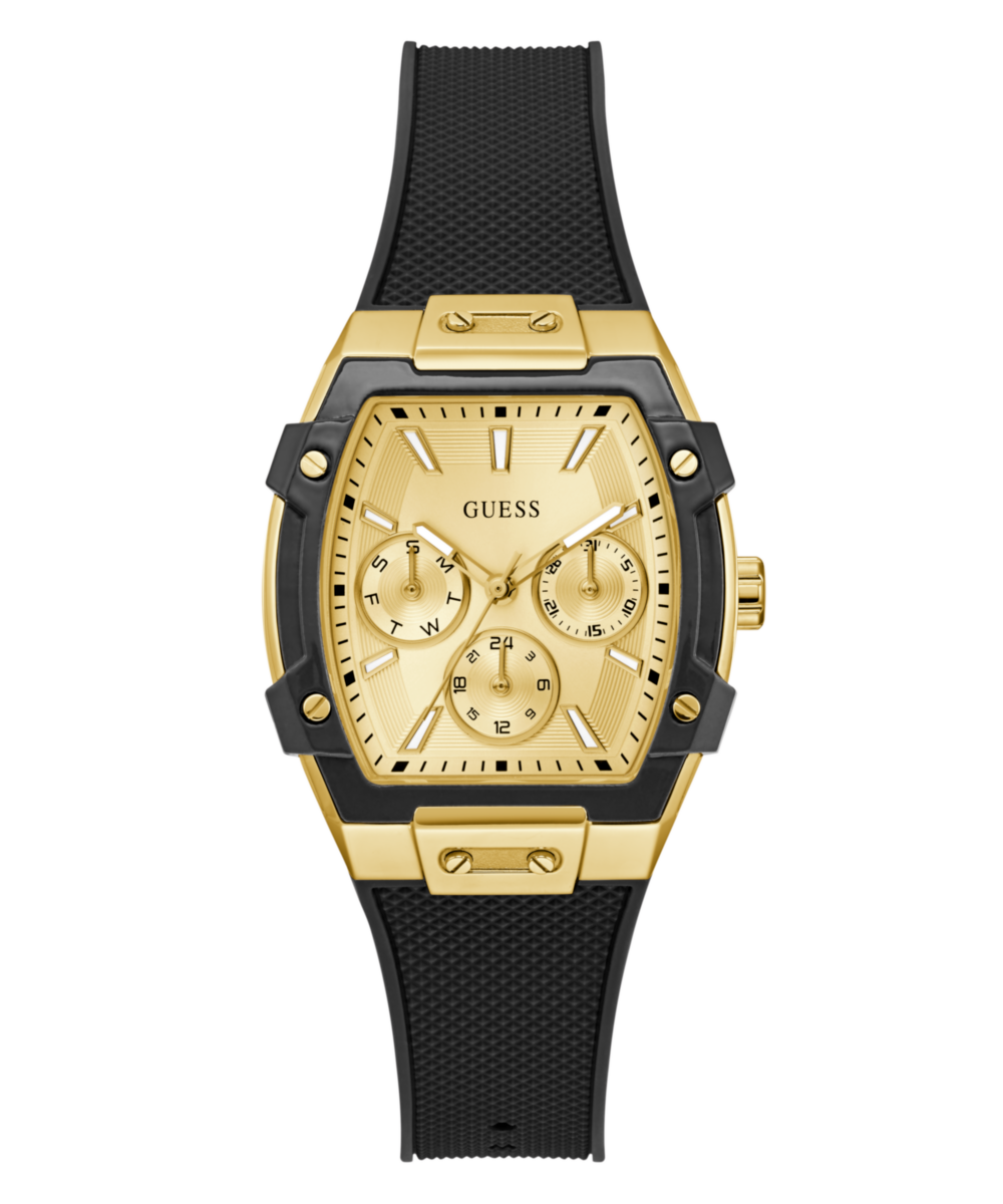 Guess Phoenix Champagne Rectangle Quartz Women Watch Watch Guess