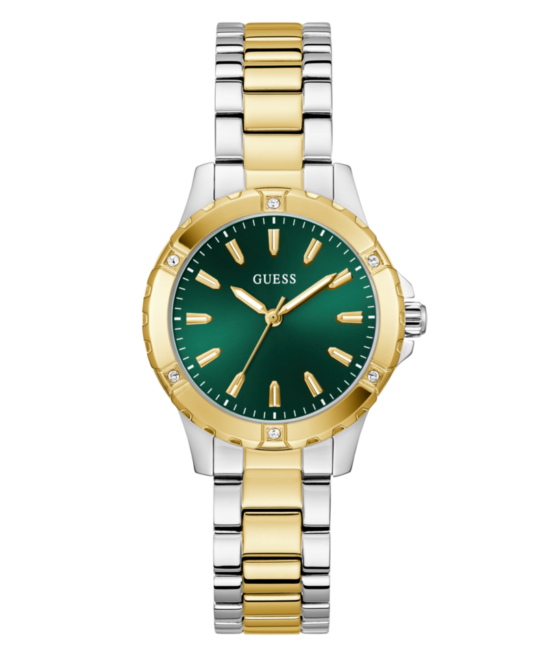 Guess Mist Green Round Quartz Women Watch Watch Guess