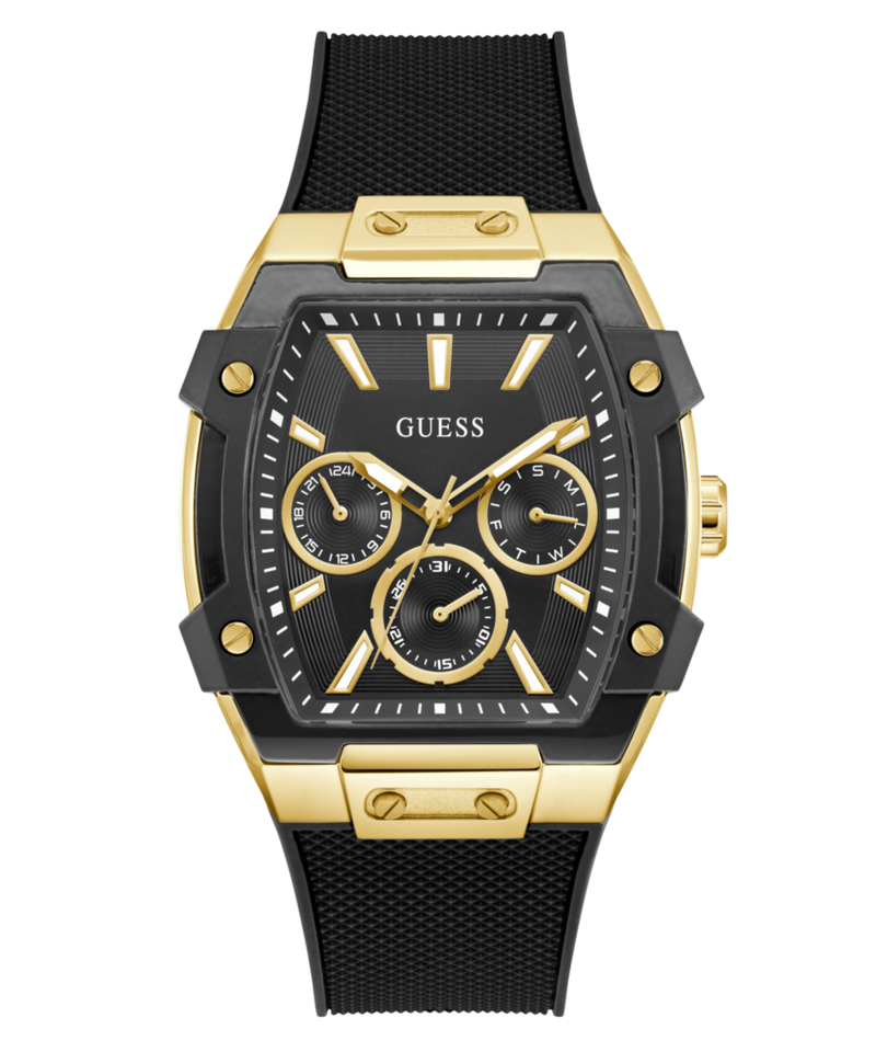 Guess Phoenix Black Rectangle Quartz Men Watch Watch Guess