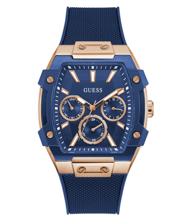 Guess Phoenix Blue Rectangle Quartz Men Watch Watch Guess