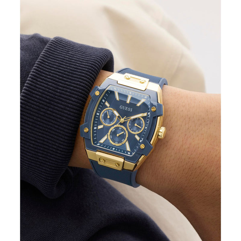 Guess Rectangle 44mm Blue Dial Analog Men Watch - GW0956G5 Watch Guess