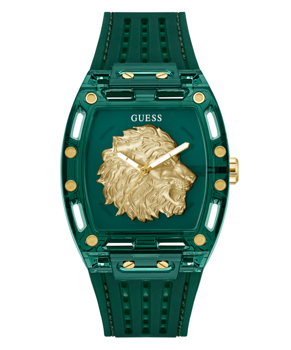 Guess Phoenix Green Rectangle Quartz Men Watch