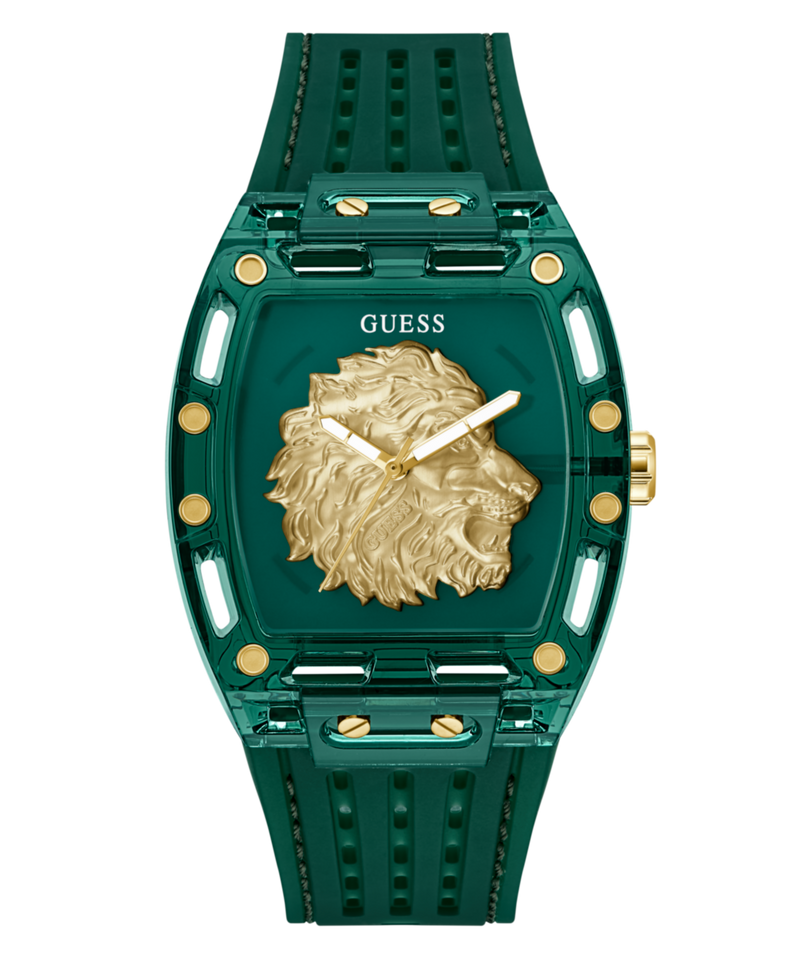 Guess Phoenix Green Rectangle Quartz Men Watch Watch Guess