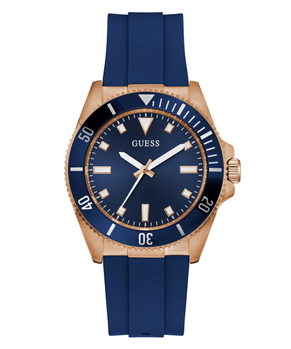 Guess Cliff Blue Round Quartz Men Watch