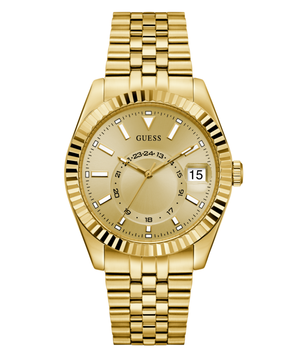 Guess Jaden Champagne Round Quartz Men Watch