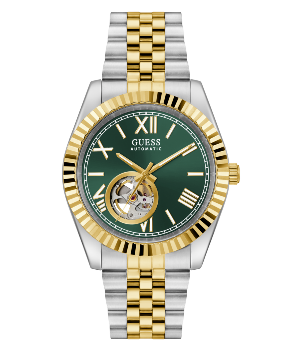 Guess Connoisseur Green Round Mechanical Automatic Men Watch