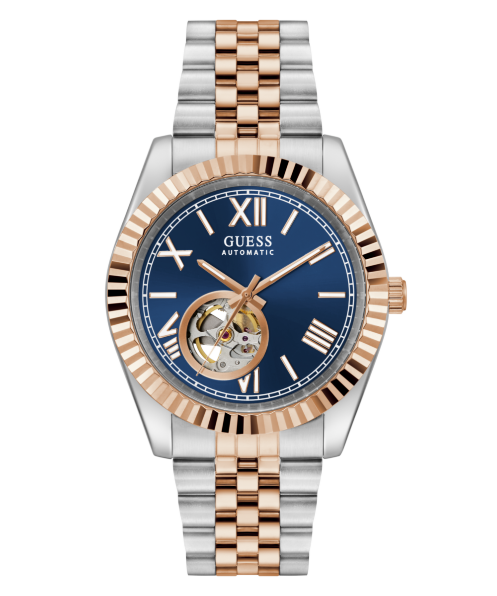 Guess Connoisseur Blue Round Mechanical Automatic Men Watch Watch Guess