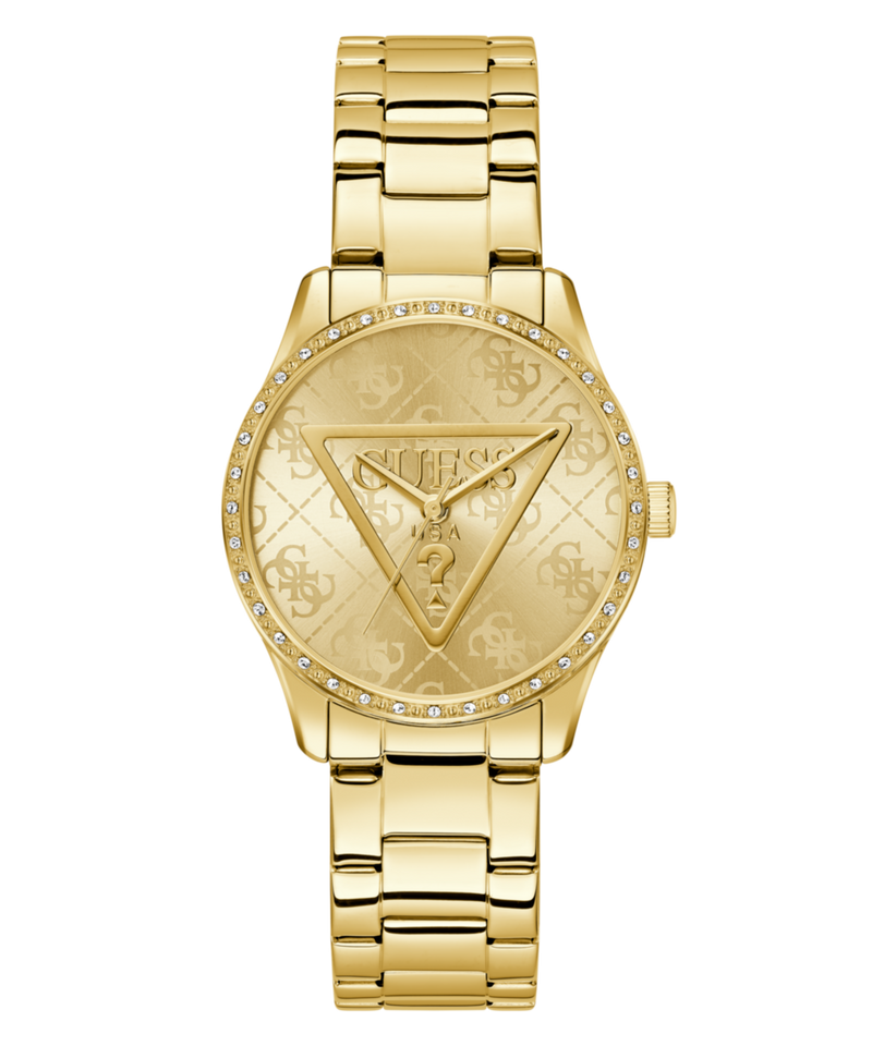 Guess Roxy Champagne Round Quartz Women Watch Watch Guess