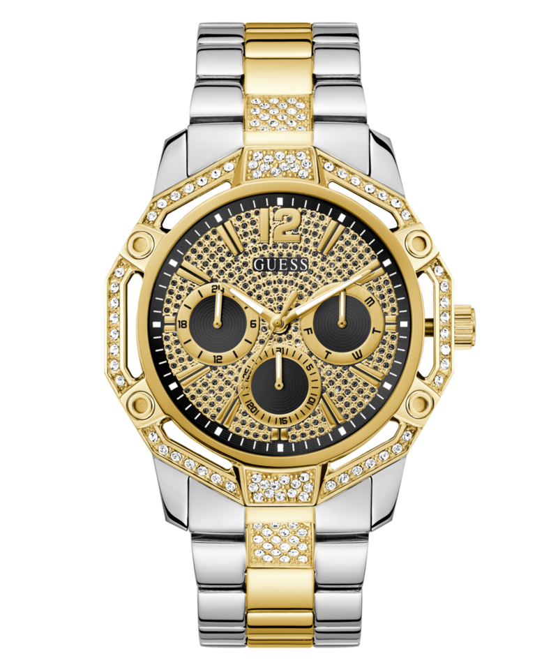 Guess Regal Black Round Quartz Men Watch Watch Guess
