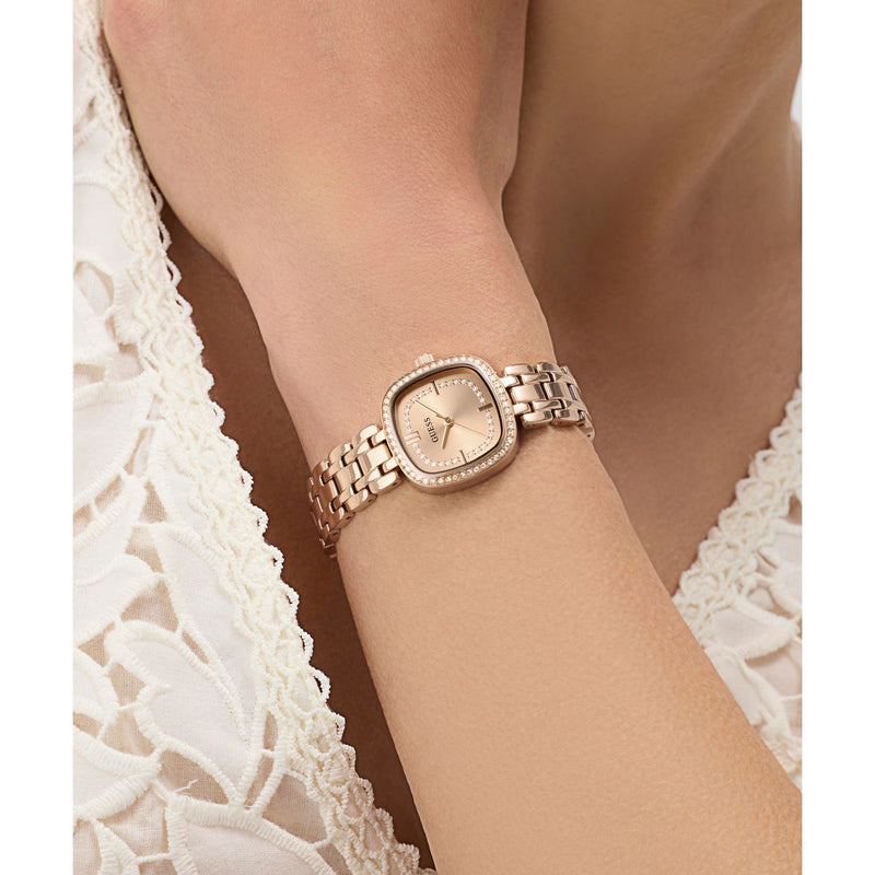 Guess Square 25mm Rose Gold Dial Analog Women Watch - GW1018L4 Watch Guess