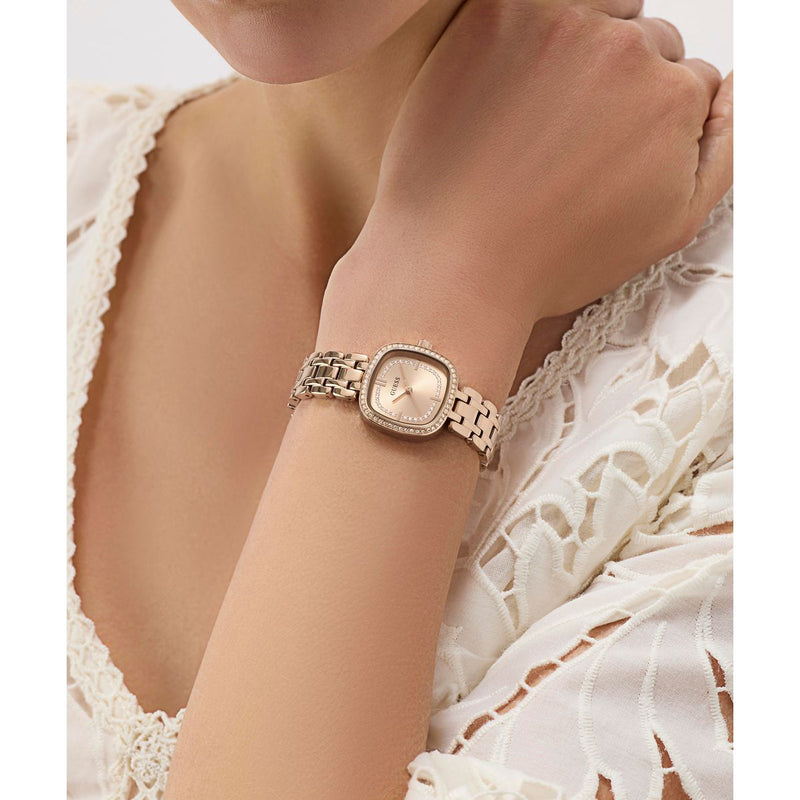 Guess Square 25mm Rose Gold Dial Analog Women Watch - GW1018L4 Watch Guess