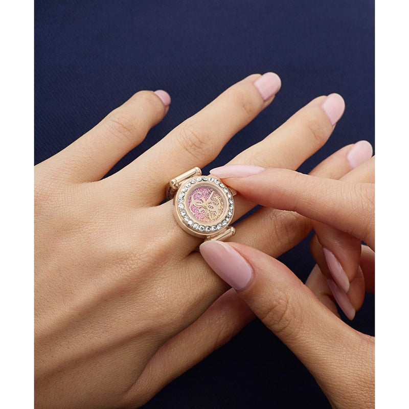 Guess Round 18mm Pink Dial Analog Women Watch - GW1022L4 Watch Guess
