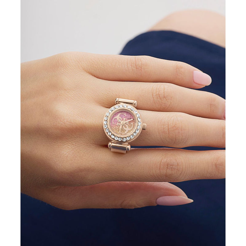 Guess Round 18mm Pink Dial Analog Women Watch - GW1022L4 Watch Guess