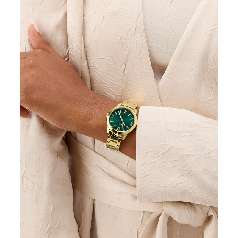 Guess Round 34mm Green Dial Analog Women Watch - GW1028L2 Watch Guess