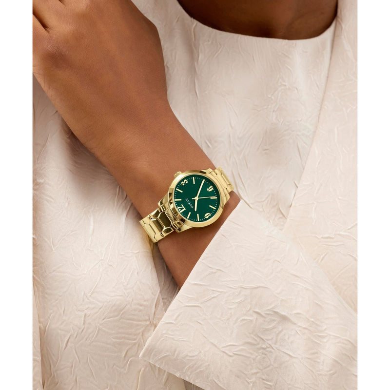 Guess Round 34mm Green Dial Analog Women Watch - GW1028L2 Watch Guess