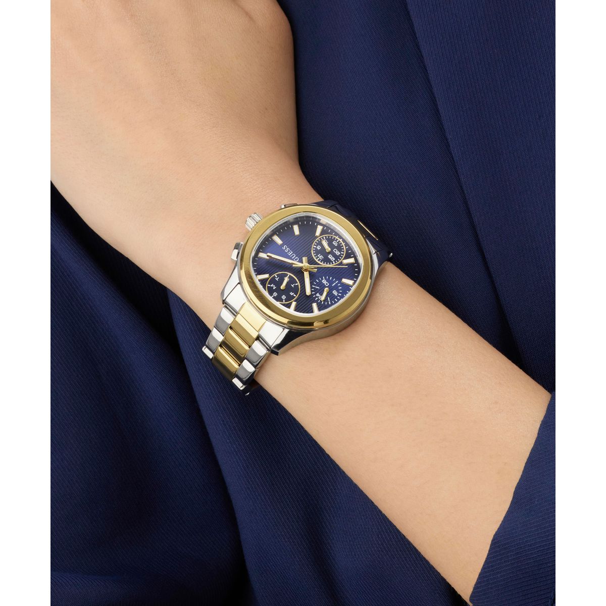 Guess Square 36mm Blue Dial Analog Women Watch - GW1031L3