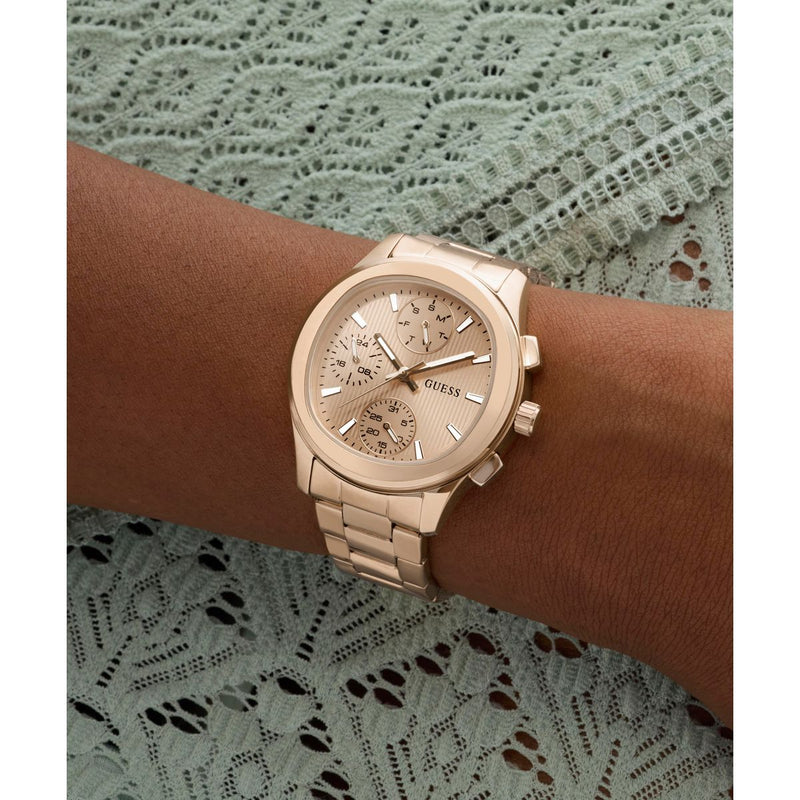 Guess Square 36mm Rose Gold Dial Analog Women Watch - GW1031L4 Watch Guess