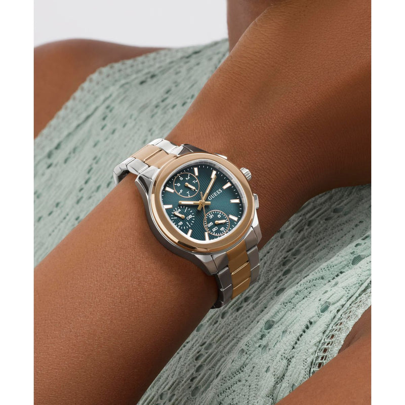 Guess Square 36mm Teal Dial Analog Women Watch - GW1031L5 Watch Guess