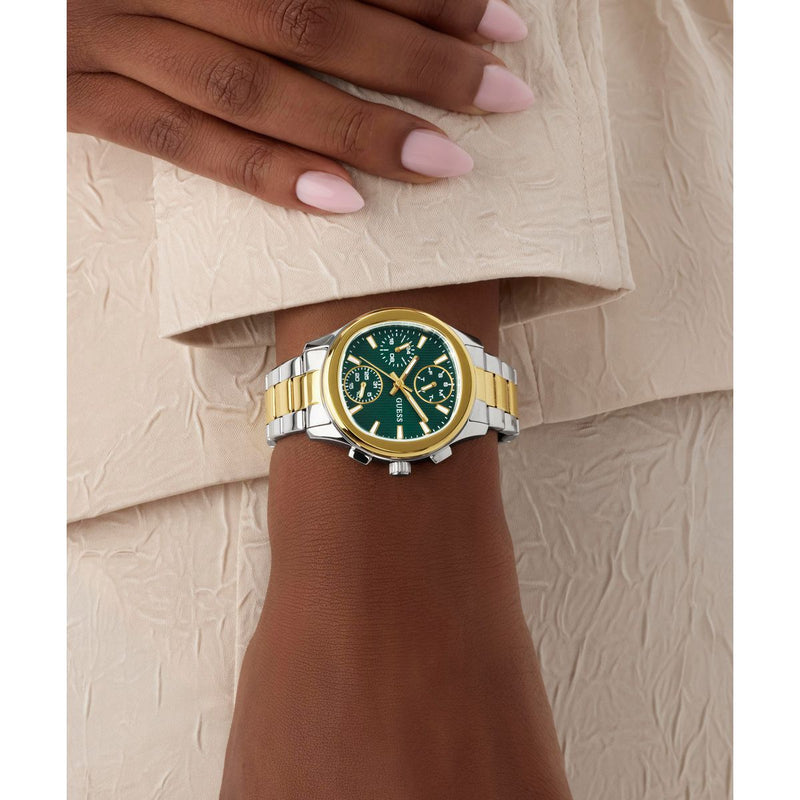 Guess Square 36mm Green Dial Analog Women Watch - GW1031L6 Watch Guess