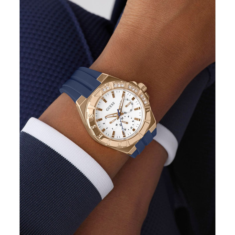 Guess Round 38mm White Dial Analog Women Watch - GW1034L4 Watch Guess