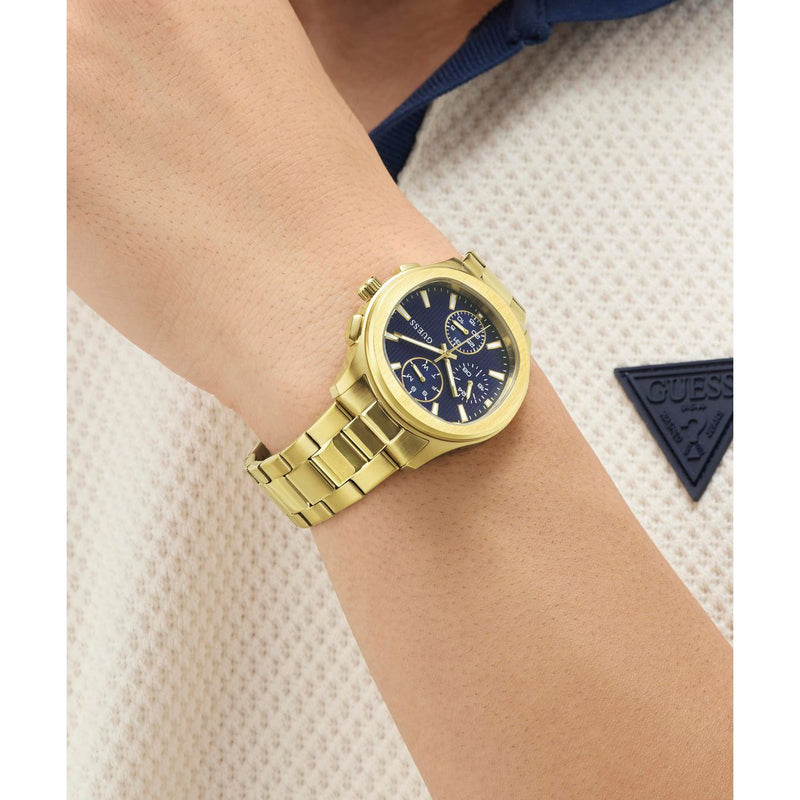 Guess Square 40mm Blue Dial Analog Men Watch - GW1048G2 Watch Guess