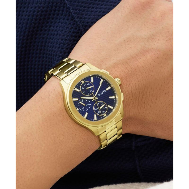 Guess Square 40mm Blue Dial Analog Men Watch - GW1048G2 Watch Guess