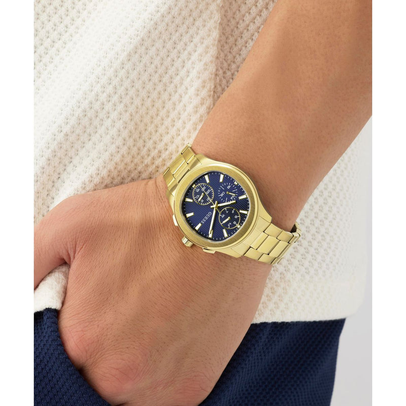 Guess Square 40mm Blue Dial Analog Men Watch - GW1048G2 Watch Guess