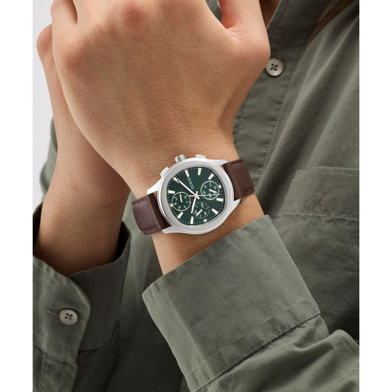 Guess Square 40mm Green Dial Analog Men Watch - GW1049G1 Watch Guess