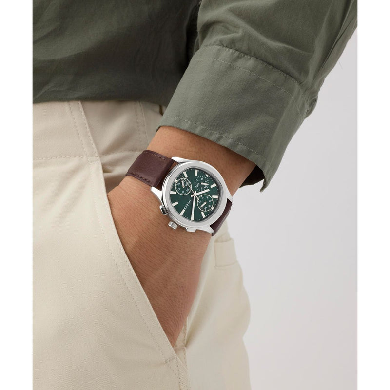 Guess Square 40mm Green Dial Analog Men Watch - GW1049G1 Watch Guess