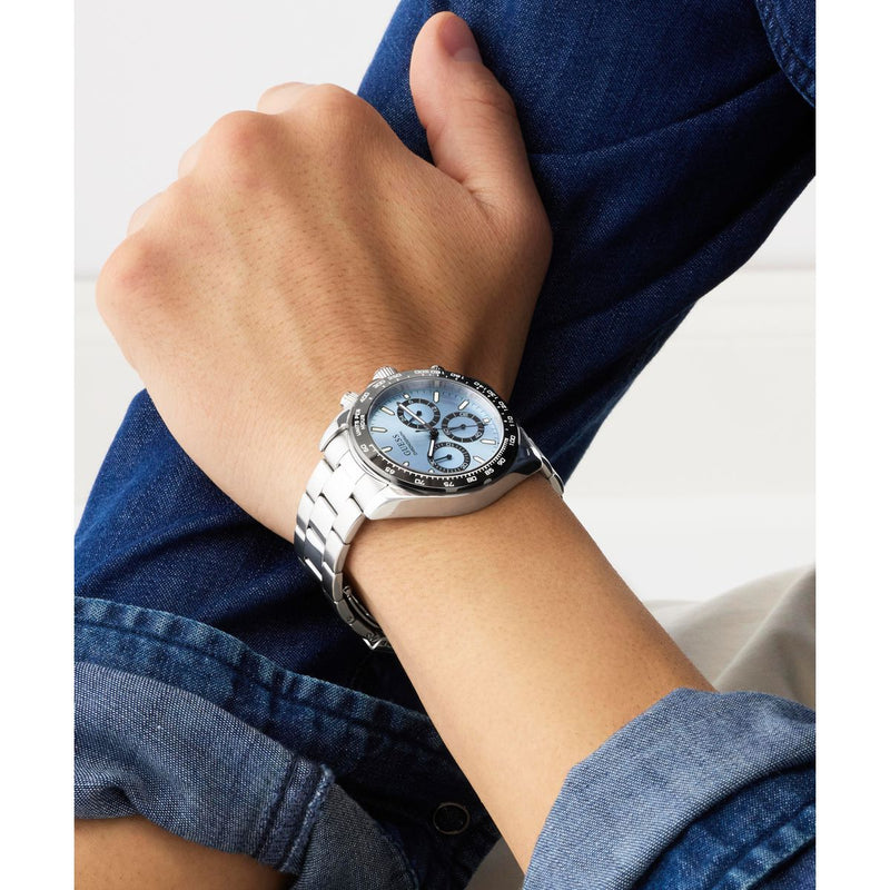 Guess Round 42mm Blue Dial Analog Men Watch - GW1058G1 Watch Guess