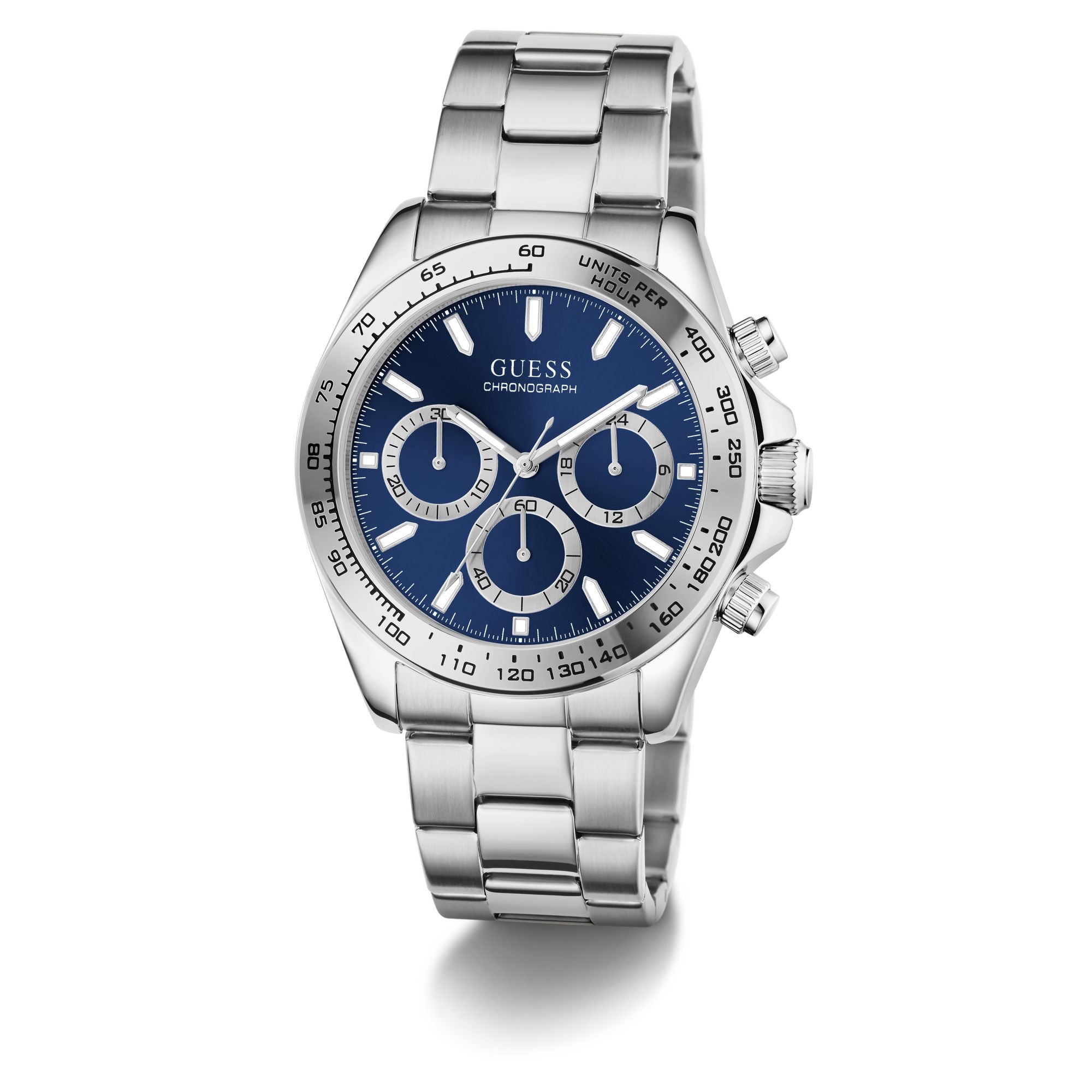 Guess Round 42mm Blue Dial Analog Men Watch - GW1058G7