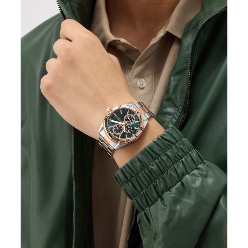 Guess Round 43mm Green Dial Analog Men Watch - GW1061G6 Watch Guess