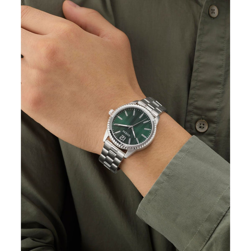 Guess Round 40mm Green Dial Analog Men Watch - GW1062G1 Watch Guess