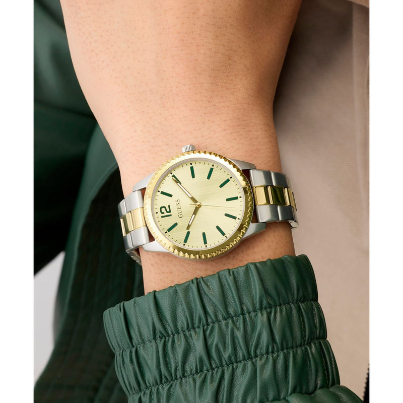 Guess Round 40mm Champagne Dial Analog Men Watch - GW1062G4 Watch Guess