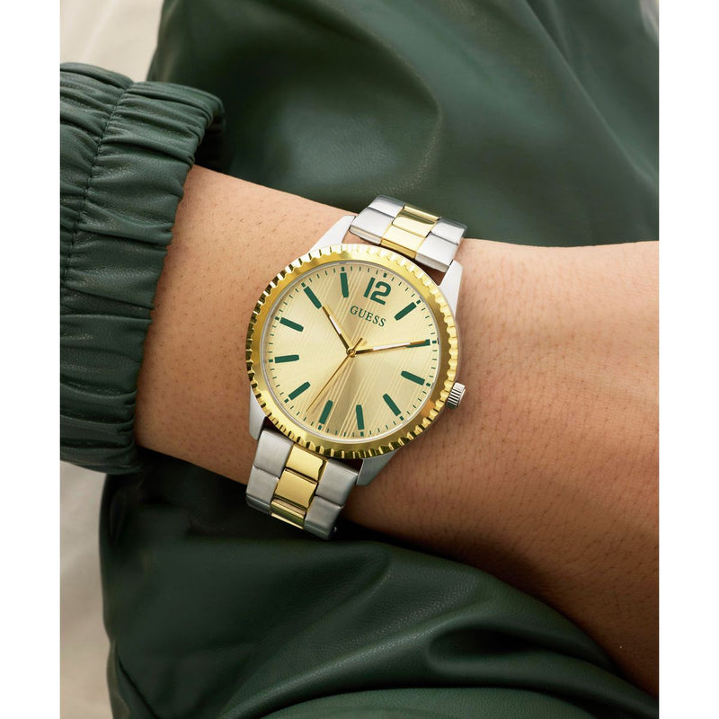 Guess Round 40mm Champagne Dial Analog Men Watch - GW1062G4 Watch Guess