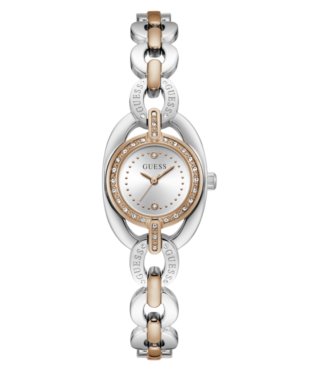 Guess Round 26mm Silver Dial Analog Women Watch - GW1082L5