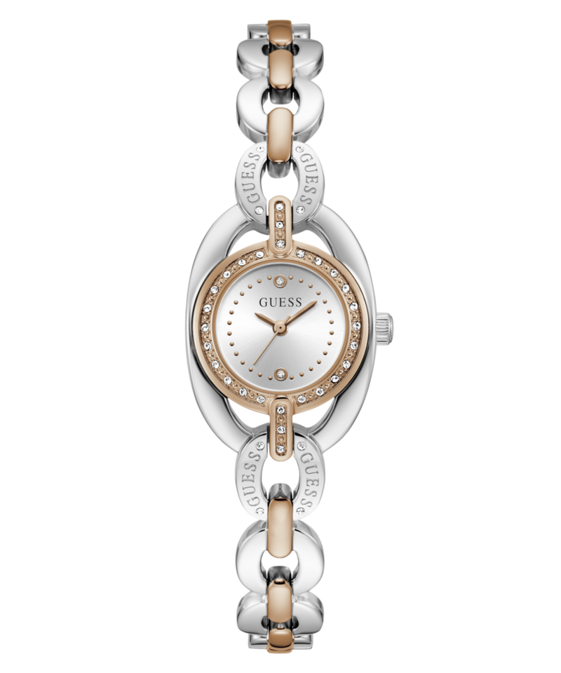 Guess Round 26mm Silver Dial Analog Women Watch - GW1082L5 Watch Guess