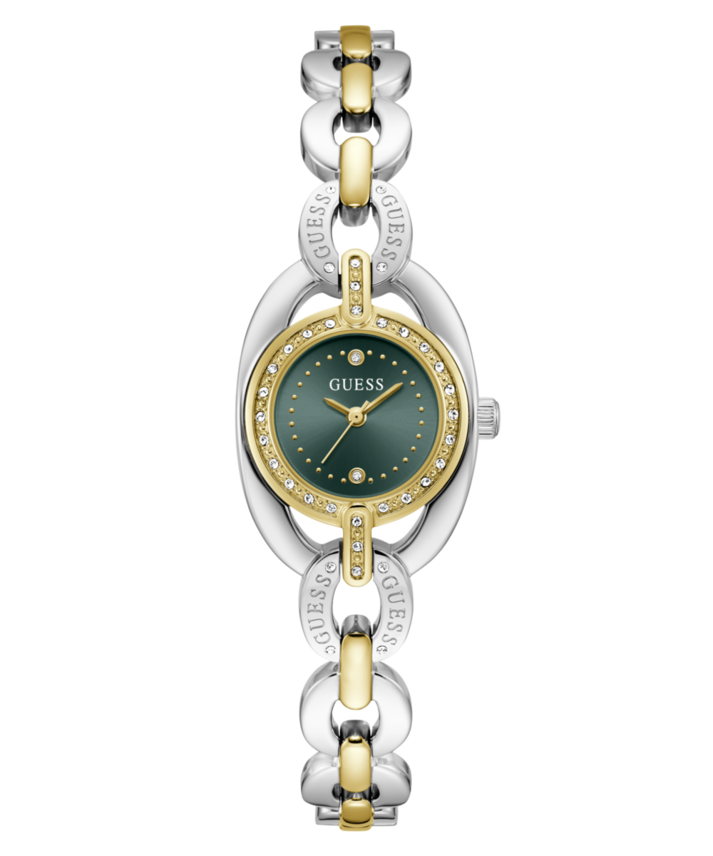 Guess Round 26mm Green Dial Analog Women Watch - GW1082L7