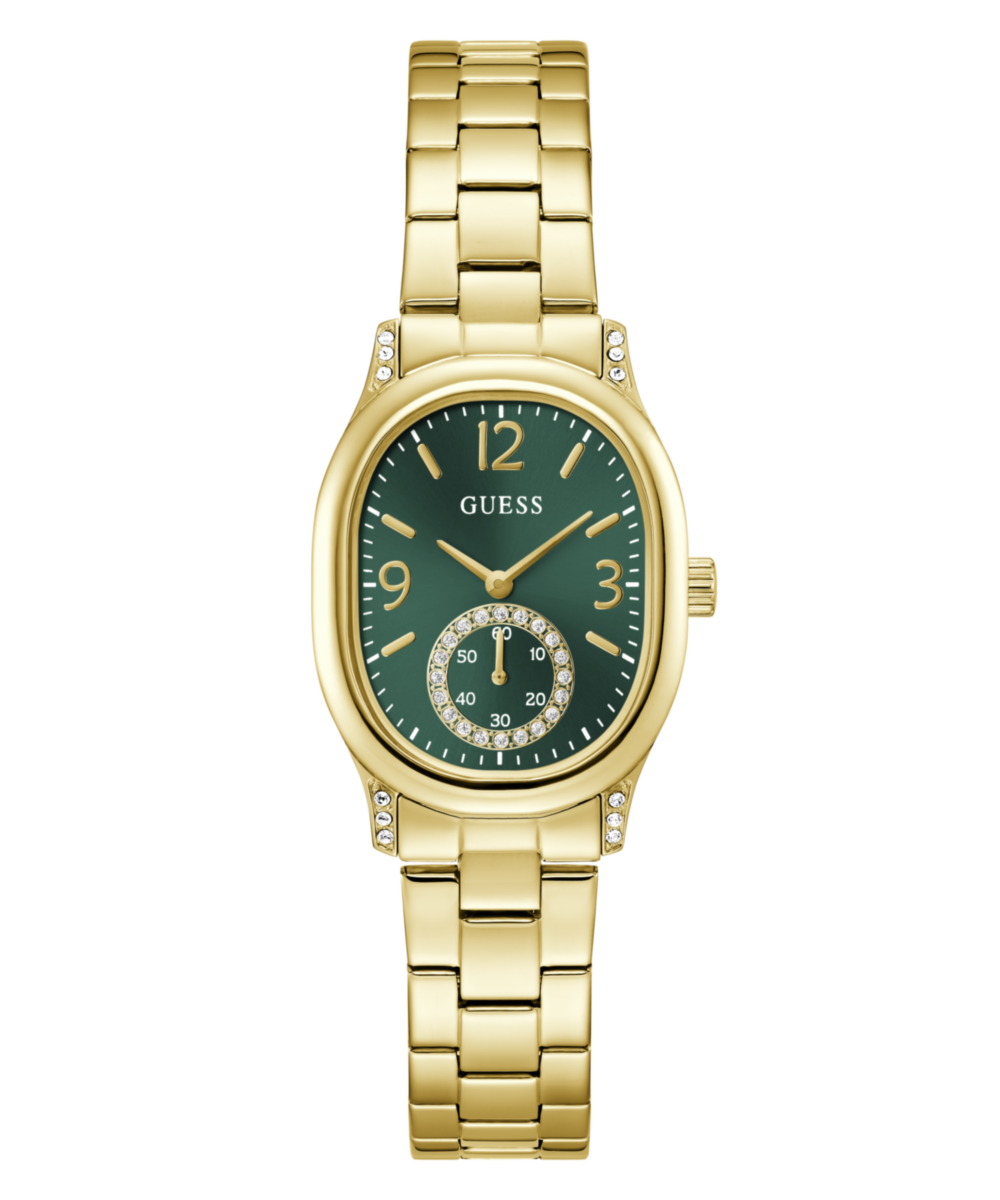 Guess Oval 28mm Green Dial Analog Women Watch - GW1094L2