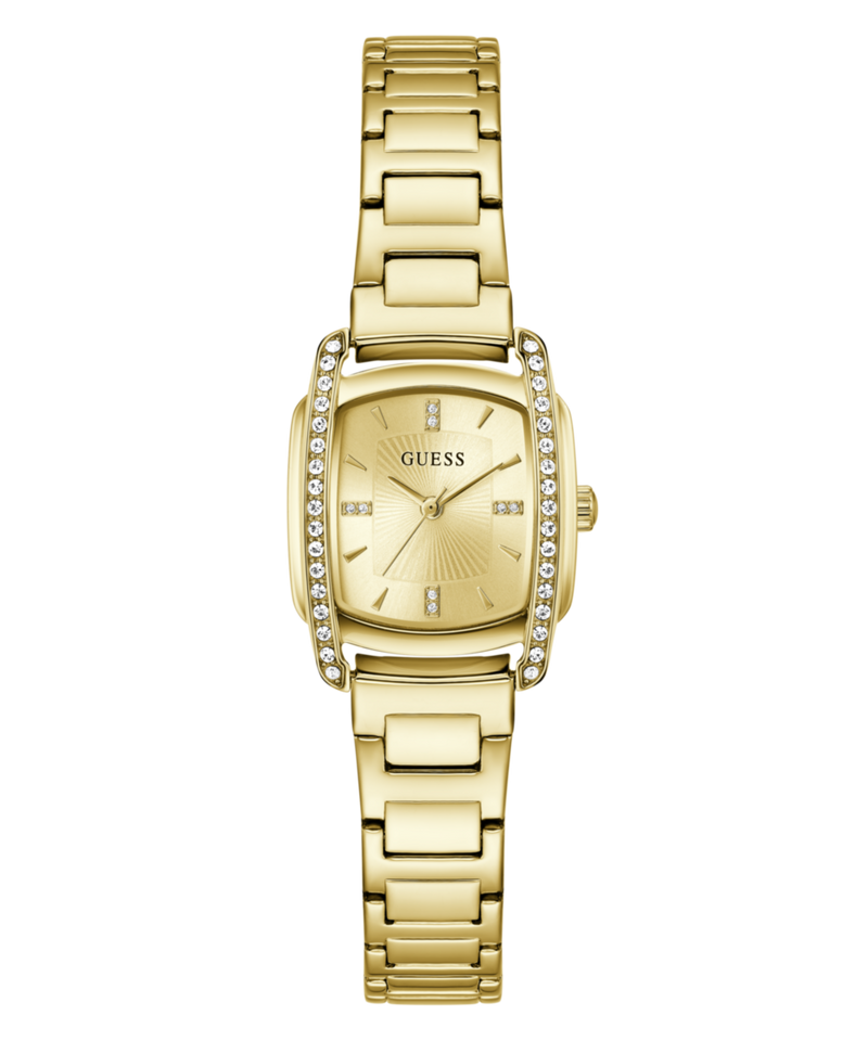 Guess Square 25mm Champagne Dial Analog Women Watch - GW1096L2 Watch Guess