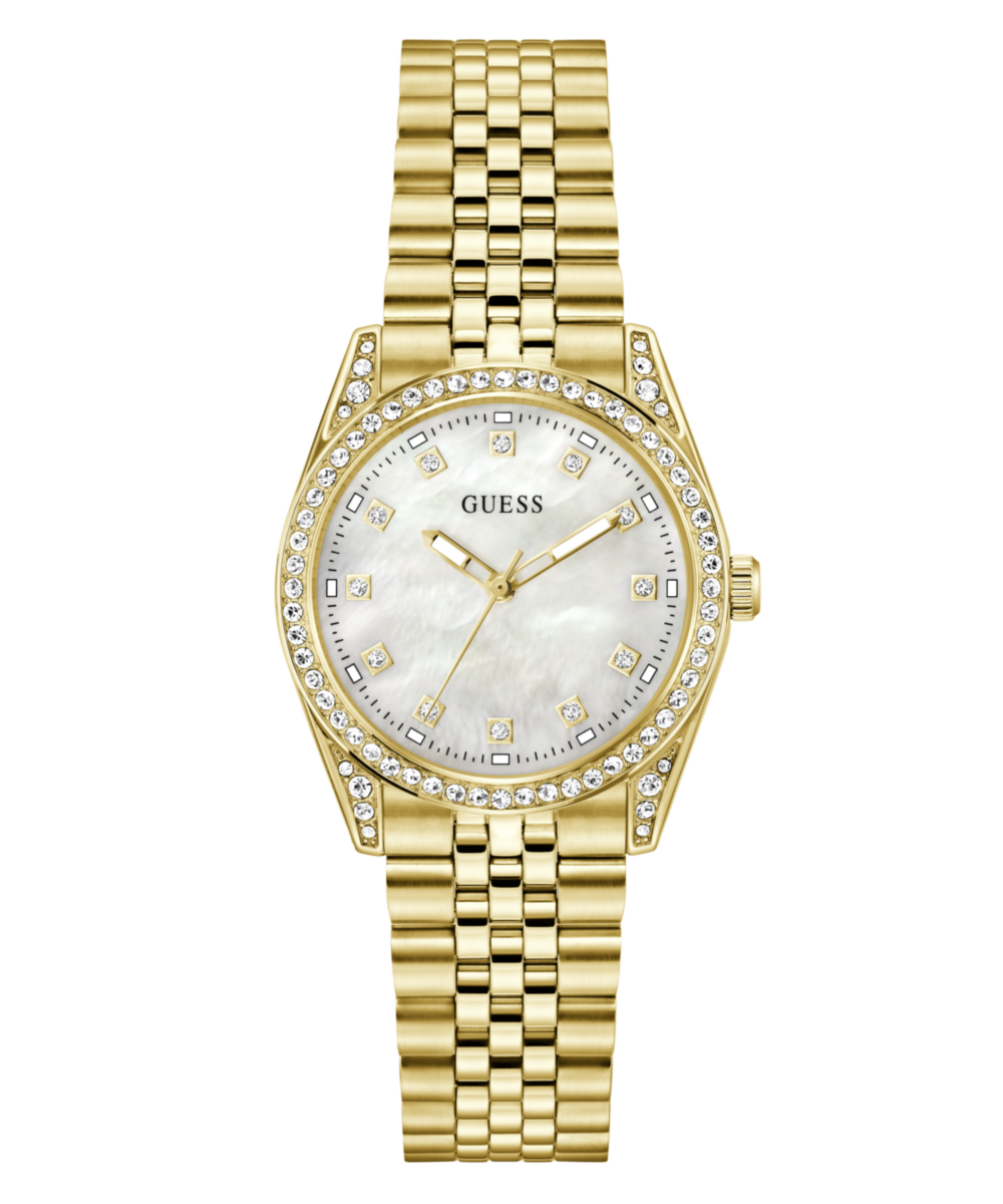 Guess Round 34mm White Dial Analog Women Watch - GW1099L2